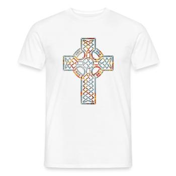 kreuz 1 e 19 - Männer T-Shirt - Weiß - Vorne - AI Model Male 178 dark (178cm)