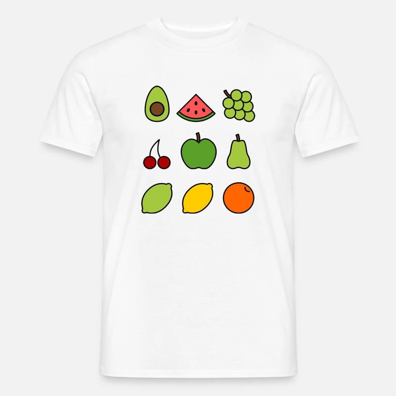Obst - Männer T-Shirt - Weiß