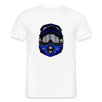 Motocross / Enduro / Freestyle mx / Dirtbike rétro - T-shirt homme - blanc - Devant - AI Model Male 178 dark (178cm)