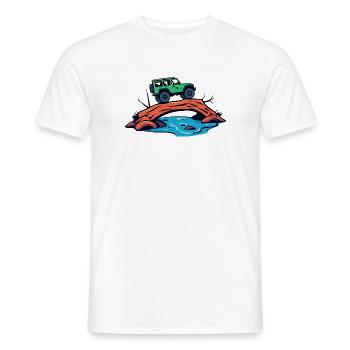 Véhicules tout-terrain - T-shirt homme - blanc - Devant - AI Model Male 178 dark (178cm)