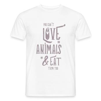 Cadeau de dictons végétaliens végétaliens - T-shirt homme - blanc - Devant - AI Model Male 178 dark (178cm)