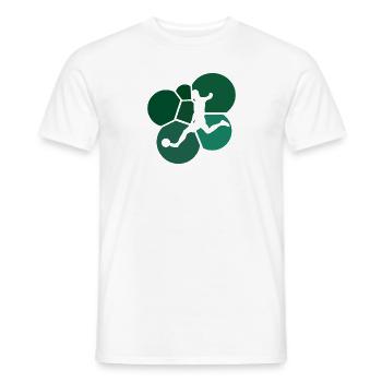 Soccer Joueur de soccer Soccer - T-shirt homme - blanc - Devant - AI Model Male 178 dark (178cm)