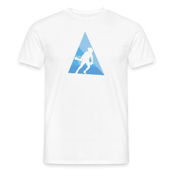 Lacrosse Crosse field Intercrosse - Men's T-Shirt - white - Front - AI Model Male 178 dark (178cm)