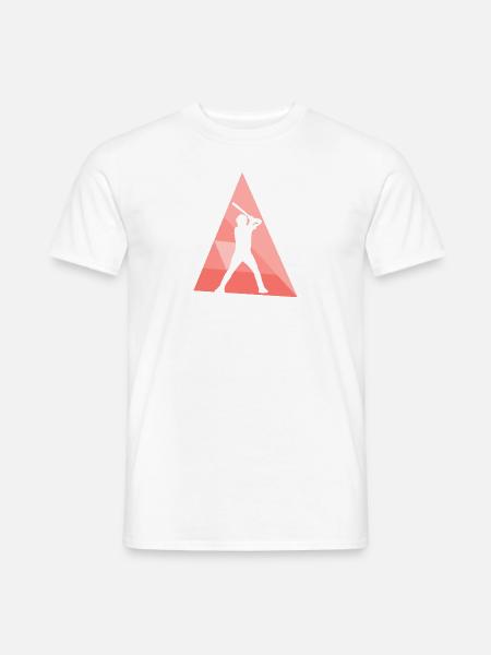 Baseball Baseballschläger Batting Baseballer - Männer T-Shirt - Weiß