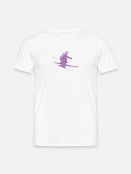 Ski Snow Skiing Skiing - Men's T-Shirt - white