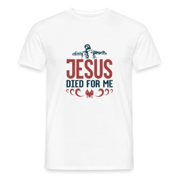 Baptism, Communion and Confirmation Gifts - Men's T-Shirt - white - Front - AI Model Male 178 dark (178cm)