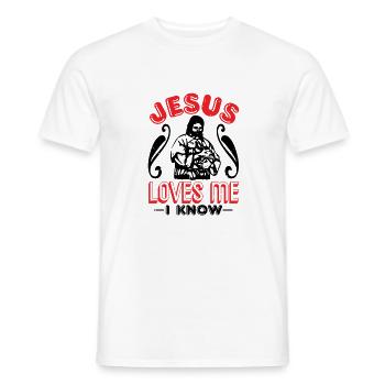 Baptism, Communion and Confirmation Gifts - Men's T-Shirt - white - Front - AI Model Male 178 dark (178cm)