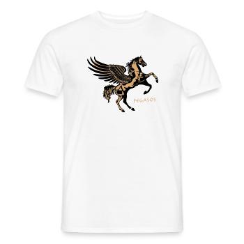 Pegasos Pferd - Männer T-Shirt - Weiß - Vorne - AI Model Male 178 dark (178cm)