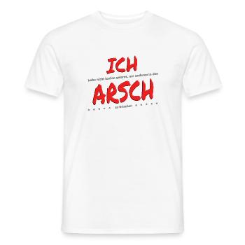 Positives Denken Selbstbewusstsein schadet nicht! - Männer T-Shirt - Weiß - Vorne - AI Model Male 178 dark (178cm)