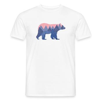 mountain bear - Männer T-Shirt - Weiß - Vorne - AI Model Male 178 dark (178cm)