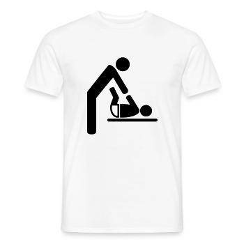 baby - Männer T-Shirt - Weiß - Vorne - AI Model Male 178 dark (178cm)