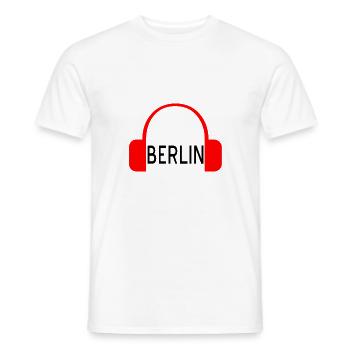 Berlin - Men's T-Shirt - white - Front - AI Model Male 178 dark (178cm)