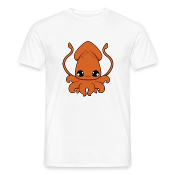 Calamar - T-shirt homme - blanc - Devant - AI Model Male 178 dark (178cm)