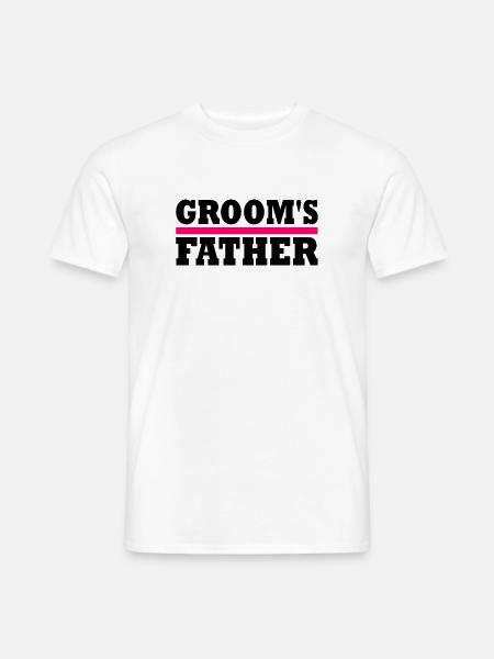 Grooms father - Männer T-Shirt - Weiß