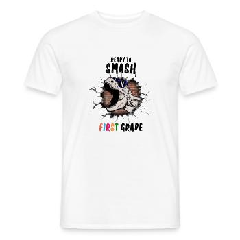 Ready To Smash First Grade - Men's T-Shirt - white - Front - AI Model Male 178 dark (178cm)