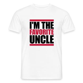 im the favorite uncle - Männer T-Shirt - Weiß - Vorne - AI Model Male 178 dark (178cm)