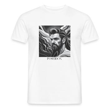GREEK POSEIDON - Männer T-Shirt - Weiß - Vorne - AI Model Male 178 dark (178cm)