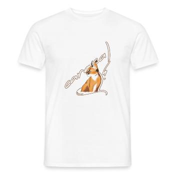 Baby caracal - Men's T-Shirt - white - Front - AI Model Male 178 dark (178cm)