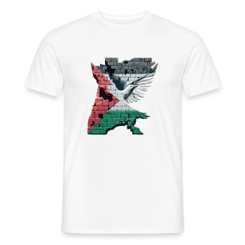 Free Palestine | Freedom Bird - Männer T-Shirt - Weiß - Vorne - AI Model Male 178 dark (178cm)