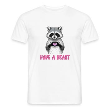 Avoir un cœur - T-shirt homme - blanc - Devant - AI Model Male 178 dark (178cm)