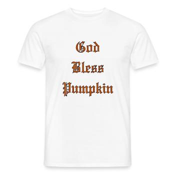 GodBlessCitrouille - T-shirt homme - blanc - Devant - AI Model Male 178 dark (178cm)
