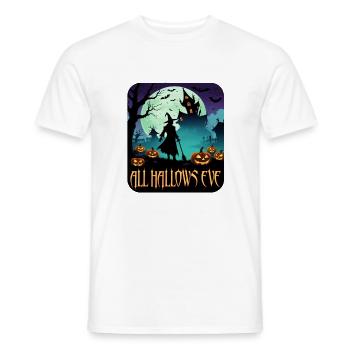 La veille de la Toussaint - T-shirt homme - blanc - Devant - AI Model Male 178 dark (178cm)