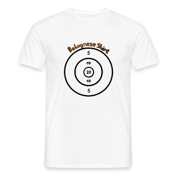 Chemise bolognaise - T-shirt homme - blanc - Devant - AI Model Male 178 dark (178cm)
