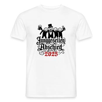 Junggesellen Abschied 2025 Jga Team - Männer T-Shirt - Weiß - Vorne - AI Model Male 178 dark (178cm)