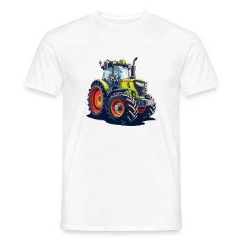 Dorfkind Tracteur agriculteur et agriculteur Gift - T-shirt homme - blanc - Devant - AI Model Male 178 dark (178cm)