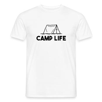 Camp Life - Männer T-Shirt - Weiß - Vorne - AI Model Male 178 dark (178cm)