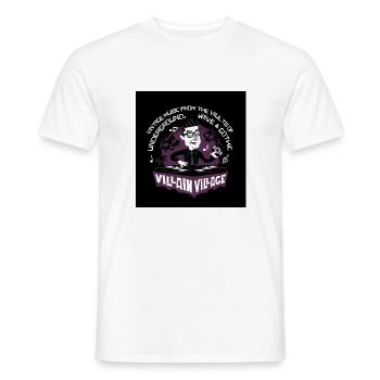 villains village logo Tie - Männer T-Shirt - Weiß - Vorne - AI Model Male 178 dark (178cm)
