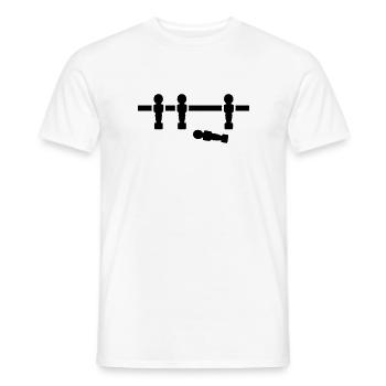 Tischkicker - Männer T-Shirt - Weiß - Vorne - AI Model Male 178 dark (178cm)