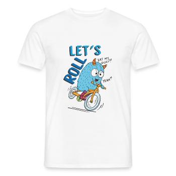 Cyclistes Monster - T-shirt homme - blanc - Devant - AI Model Male 178 dark (178cm)