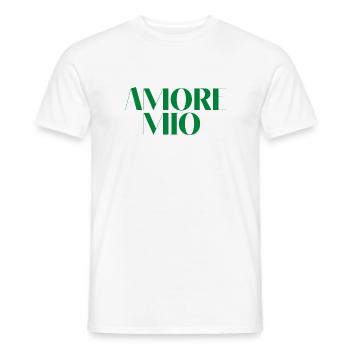 Amore Mio meine Liebe grün Geschenk-Idee Zitat - Männer T-Shirt - Weiß - Vorne - AI Model Male 178 dark (178cm)