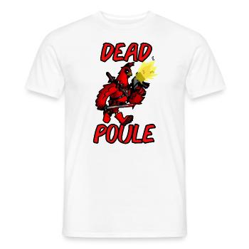 DEAD POULE - T-shirt homme - blanc - Devant - AI Model Male 178 dark (178cm)