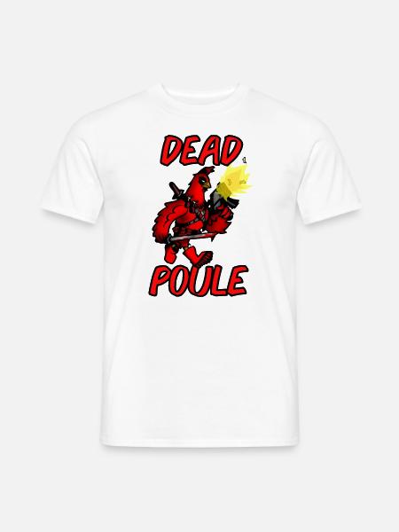 DEAD POULE - T-shirt homme - blanc