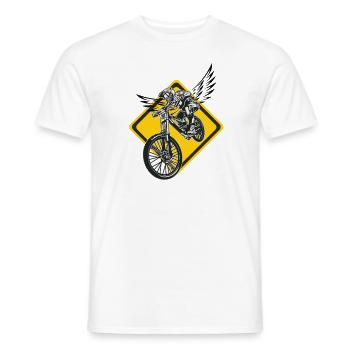 Downhill - Men's T-Shirt - white - Front - AI Model Male 178 dark (178cm)