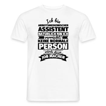 Arbeitsmedizinischer Assistent Geschenke - Männer T-Shirt - Weiß - Vorne - AI Model Male 178 dark (178cm)