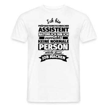 Präparationstechnischer Assistent Geschenke - Männer T-Shirt - Weiß - Vorne - AI Model Male 178 dark (178cm)
