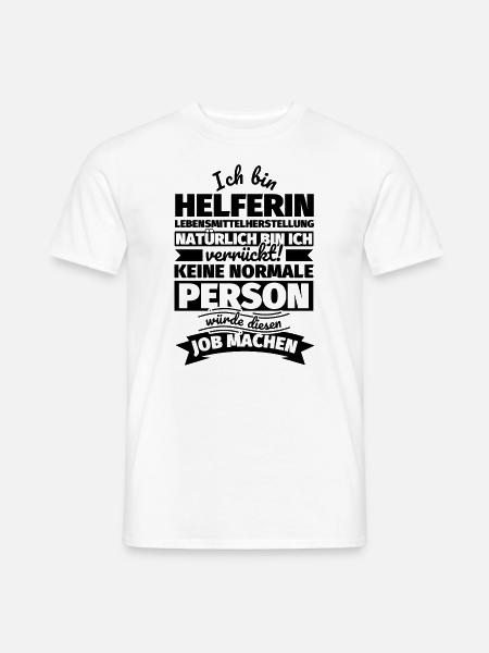 Helferin Lebensmittelherstellung Geschenke - Männer T-Shirt - Weiß