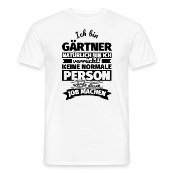 Gärtner Geschenke - Männer T-Shirt - Weiß - Vorne - AI Model Male 178 dark (178cm)