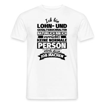 Lohn- und Gehaltsbuchhalter Geschenke - Männer T-Shirt - Weiß - Vorne - AI Model Male 178 dark (178cm)