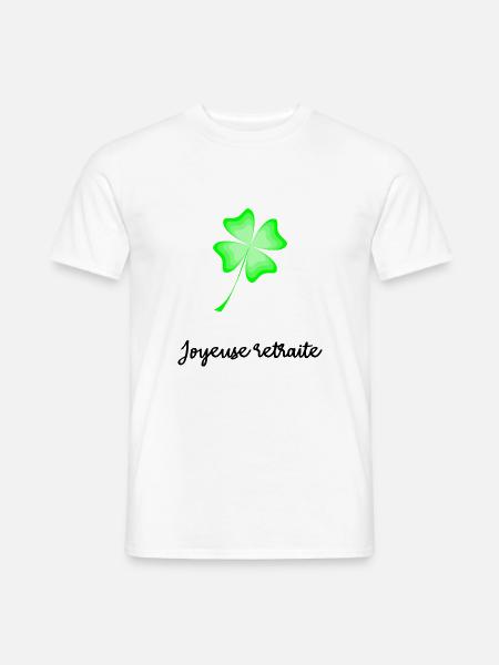 RETRAITE. BONNE RETRAITE. JOYEUSE RETRAITE. - T-shirt homme - blanc