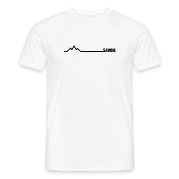 Savoie paysage montagnes - T-shirt homme - blanc - Devant - AI Model Male 178 dark (178cm)