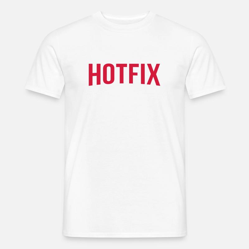 Hotfix - Männer T-Shirt - Weiß