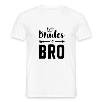 bruder der braut - Männer T-Shirt - Weiß - Vorne - AI Model Male 178 dark (178cm)