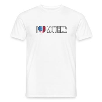 I love mother - Mother Day - Männer T-Shirt - Weiß - Vorne - AI Model Male 178 dark (178cm)