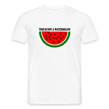 Pastèque - T-shirt homme - blanc - Devant - AI Model Male 178 dark (178cm)