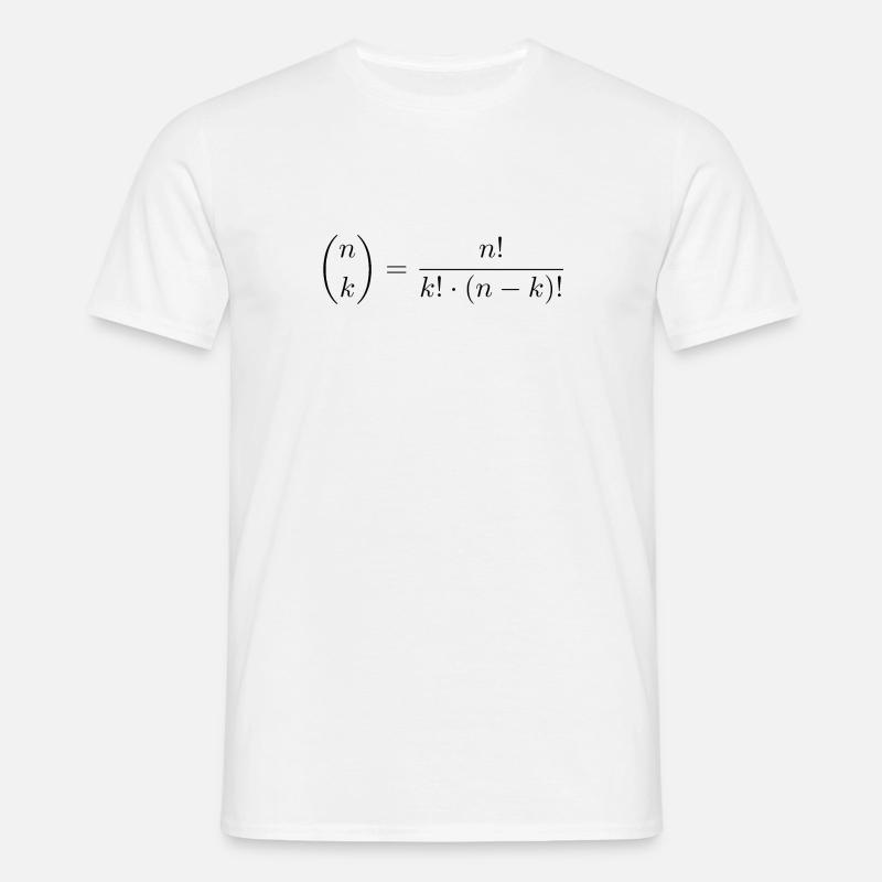 binomial coefficient - Men's T-Shirt - white