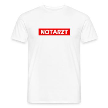 Notarzt - Männer T-Shirt - Weiß - Vorne - AI Model Male 178 dark (178cm)